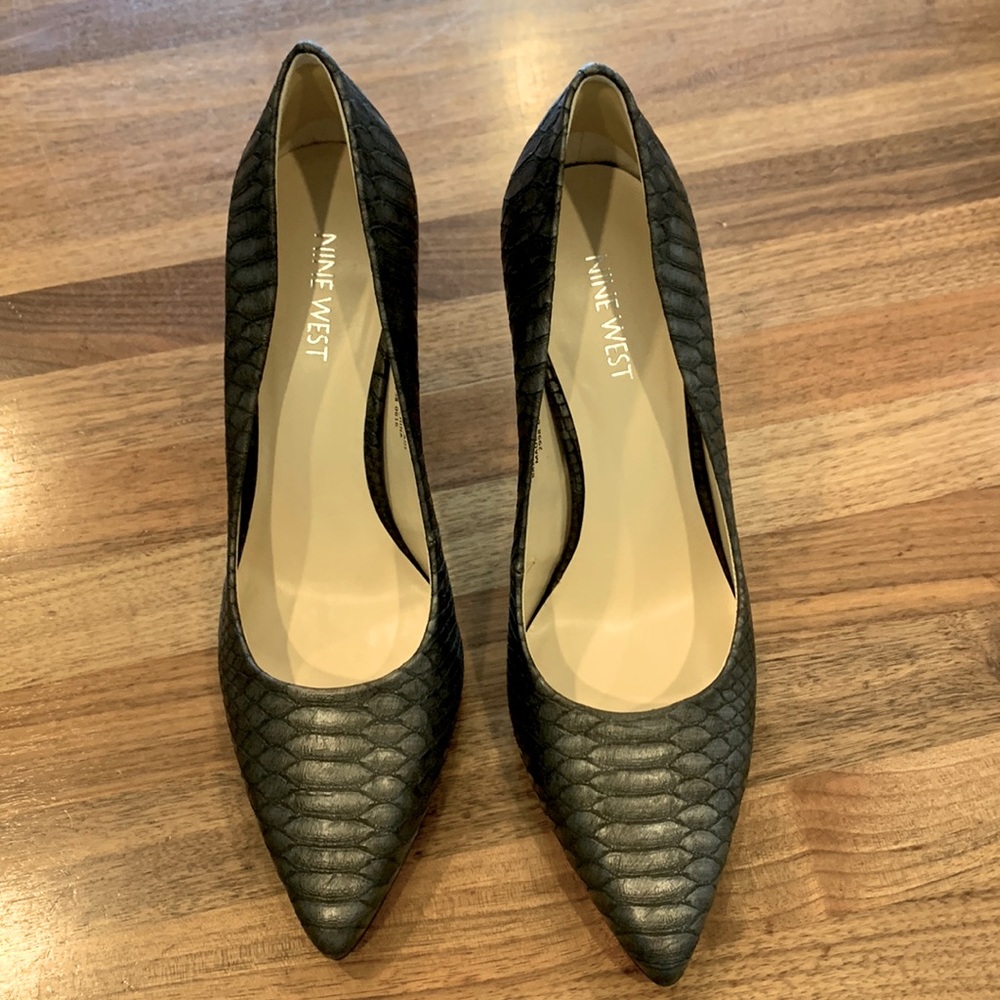 Nine West high heel dress leather shoes